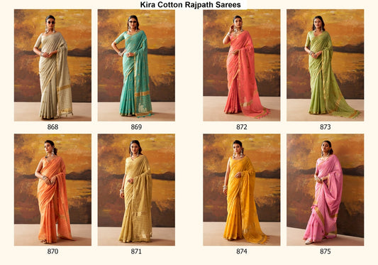 Kira Cotton Rajpath Sarees Wholesaler India
