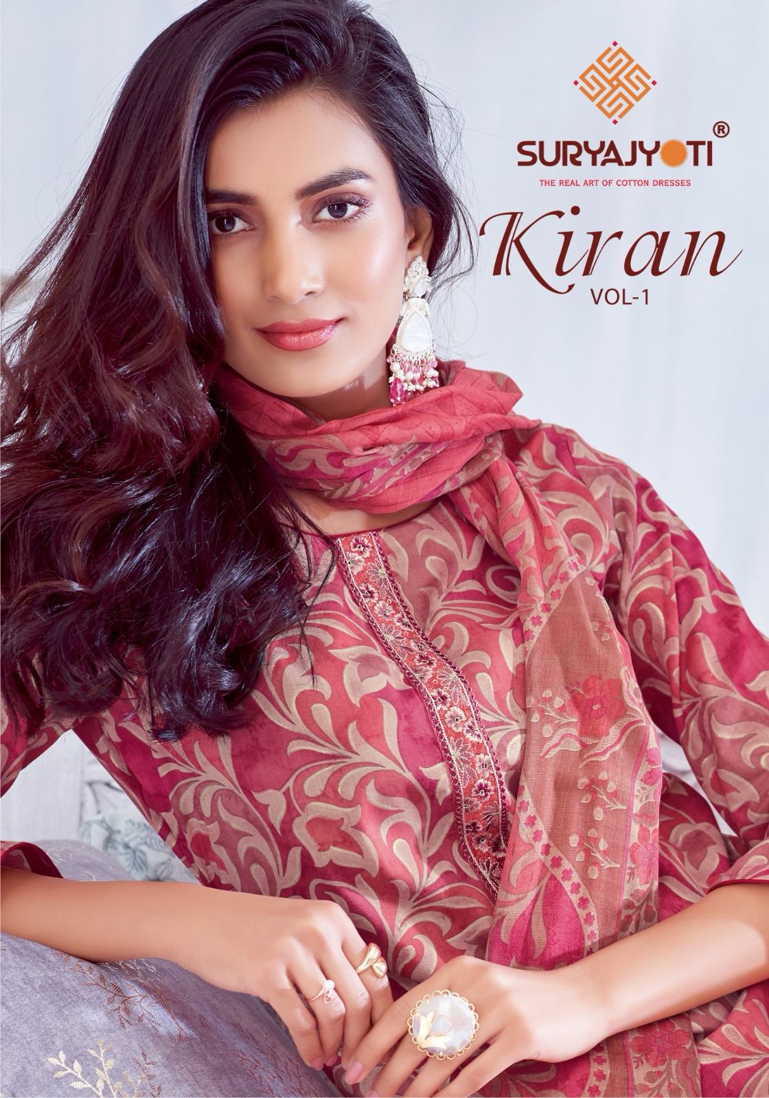 Kiran Vol 1 Suryajyoti Pure Lawn Pant Style Suits Manufacturer