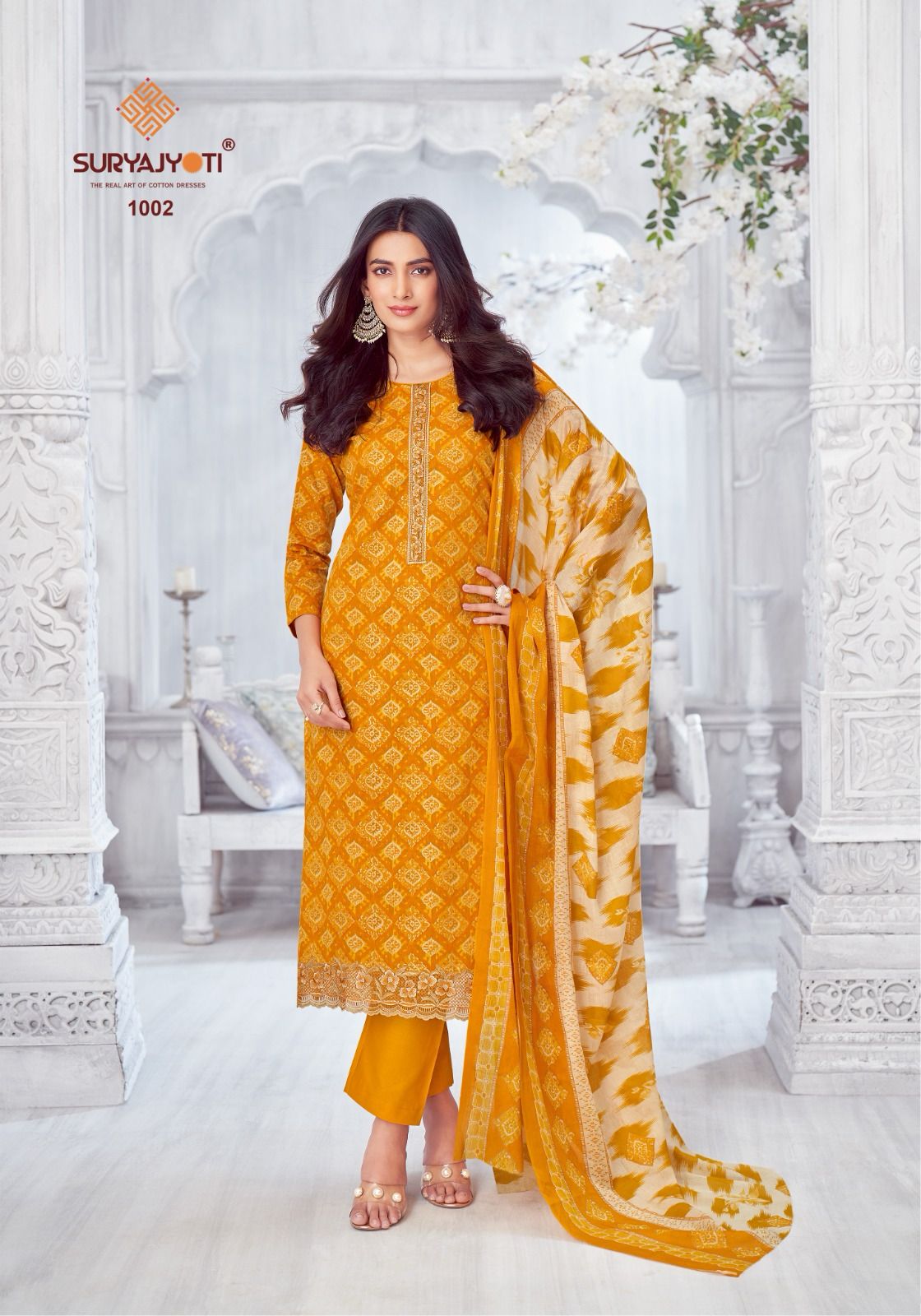 Kiran Vol 1 Suryajyoti Pure Lawn Pant Style Suits Manufacturer