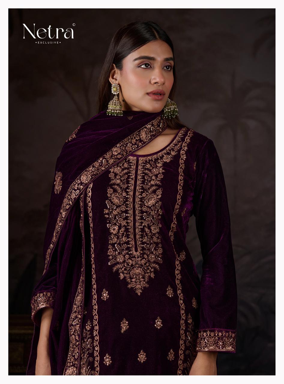 Kirsha Netra Velvet Suits Exporter Ahmedabad
