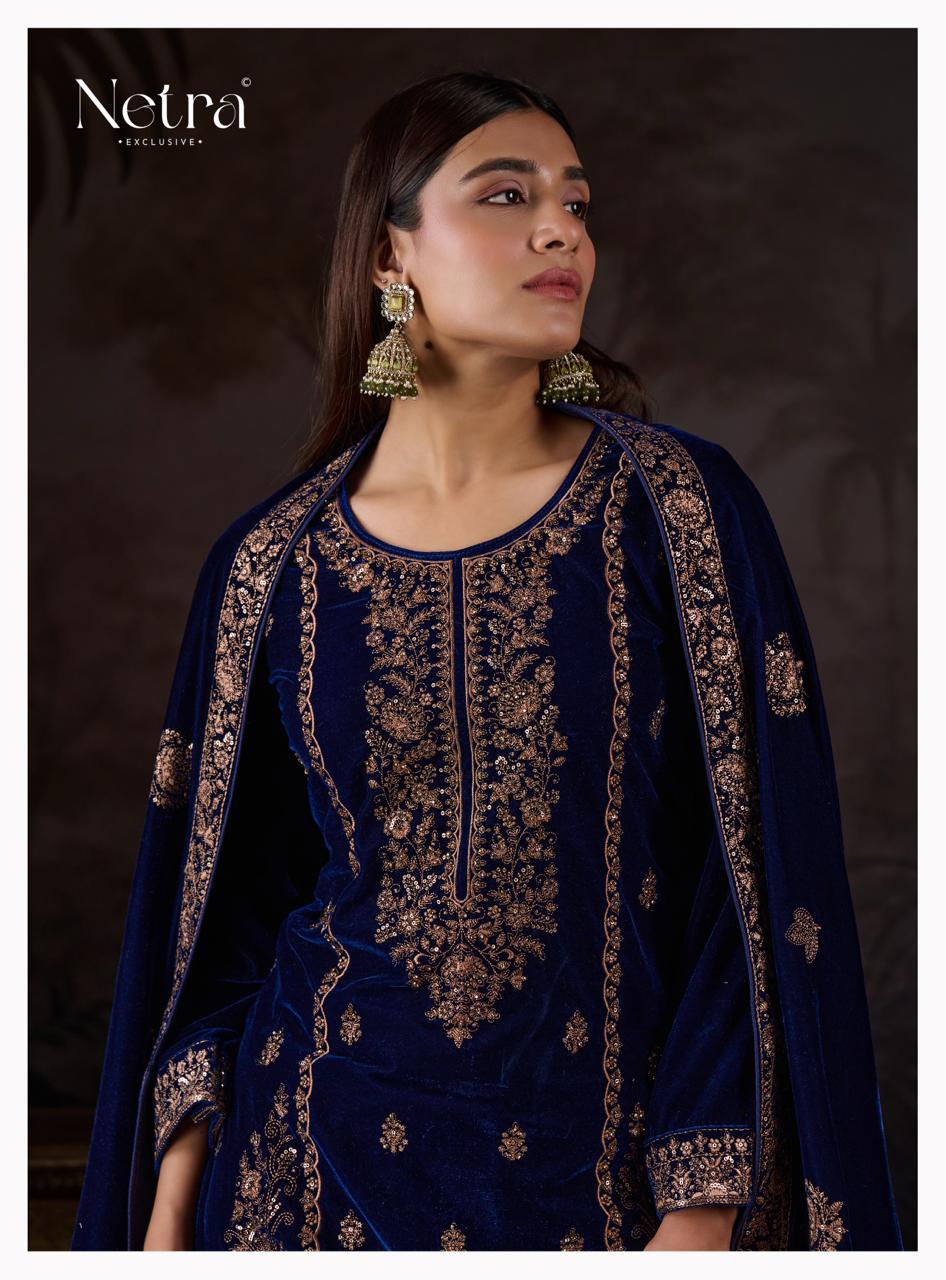 Kirsha Netra Velvet Suits Exporter Ahmedabad