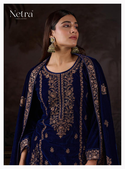 Kirsha Netra Velvet Suits Exporter Ahmedabad