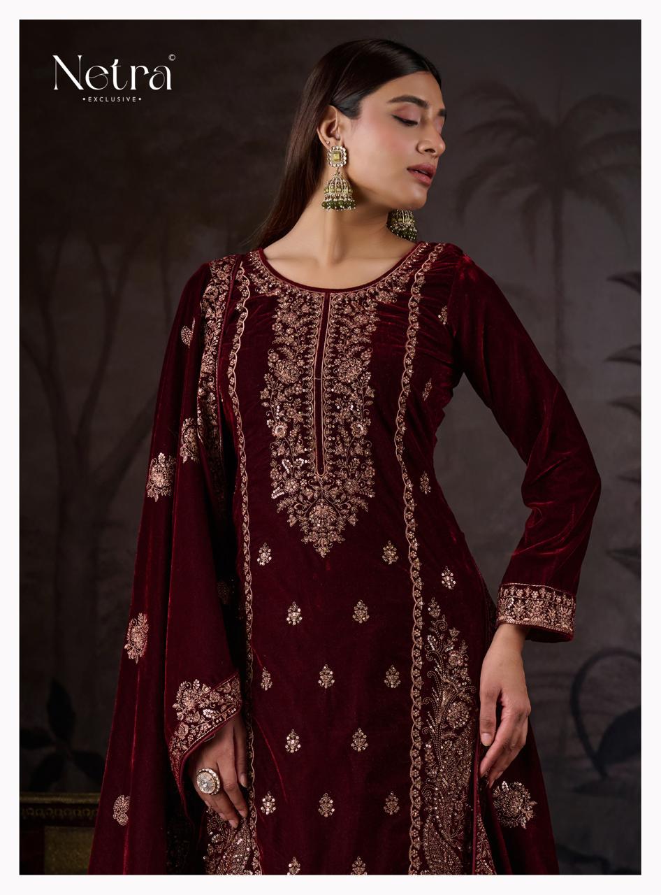 Kirsha Netra Velvet Suits Exporter Ahmedabad