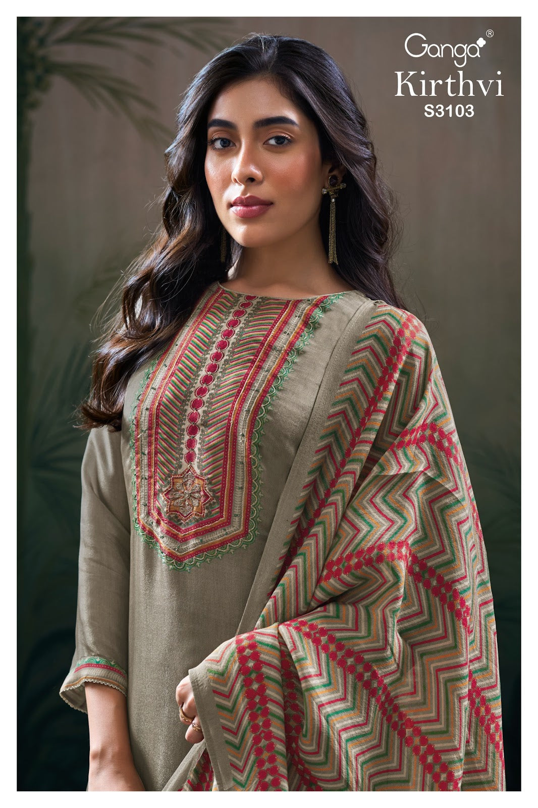 Kirthvi 3103 Ganga Premium Bemberg Plazzo Style Suits Supplier