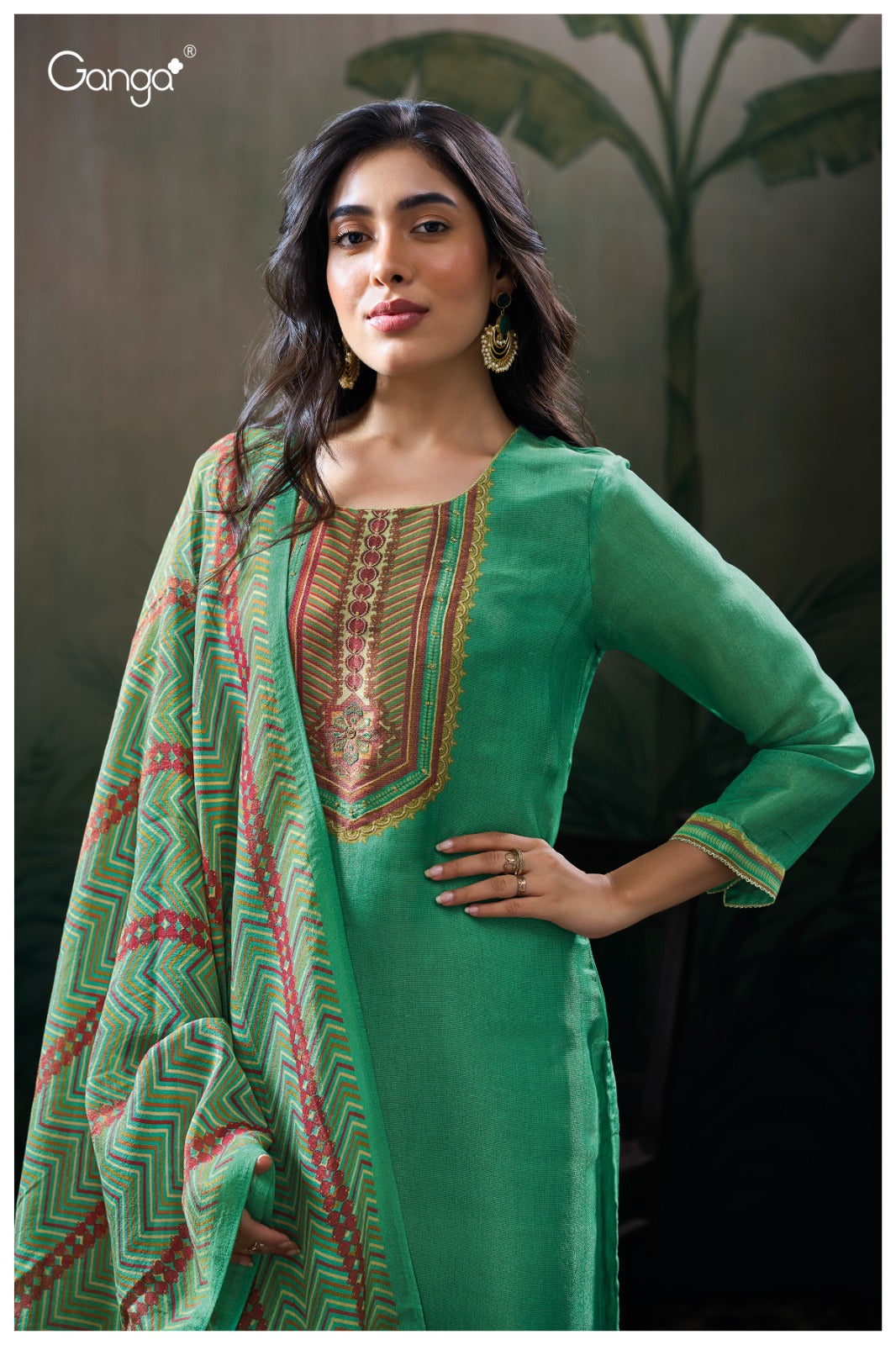 Kirthvi 3103 Ganga Premium Bemberg Plazzo Style Suits Supplier