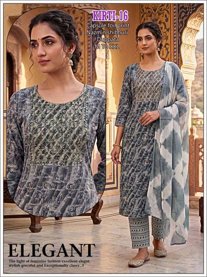 Kirti Infinity Capsule Readymade Pant Style Suits Exporter Ahmedabad