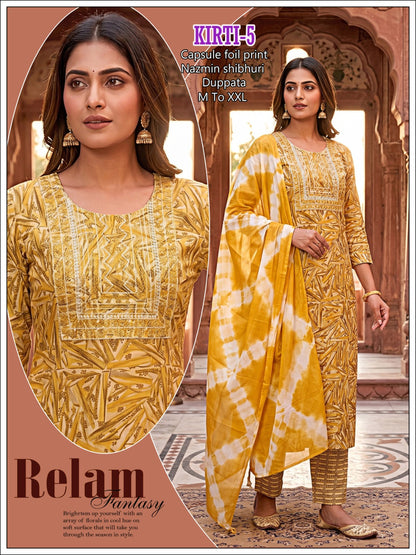 Kirti Infinity Capsule Readymade Pant Style Suits Exporter Ahmedabad