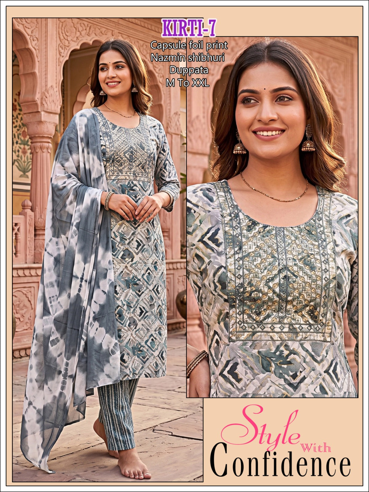 Kirti Infinity Capsule Readymade Pant Style Suits Exporter Ahmedabad