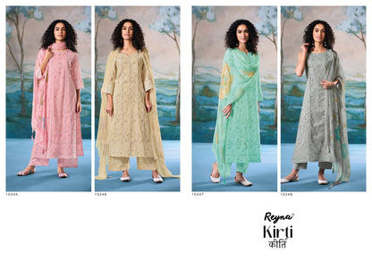 Kirti Reyna Cotton Pant Style Suits Manufacturer India