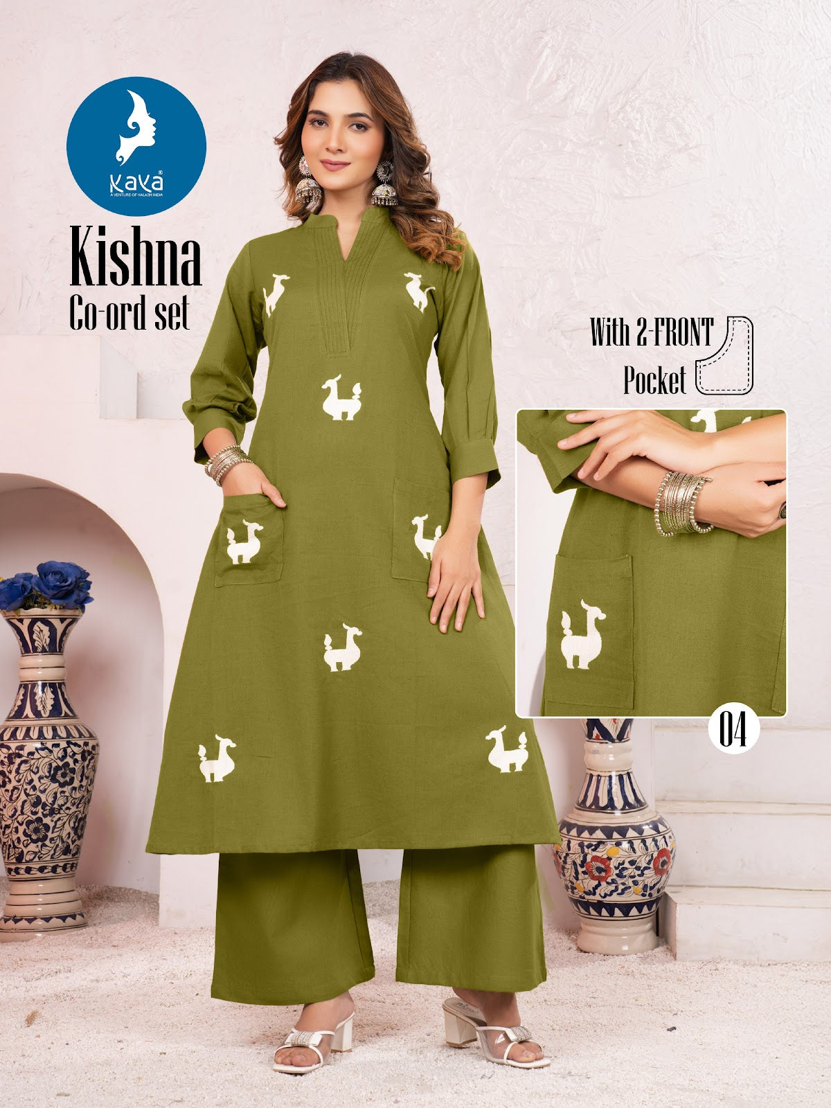 Kishna Kaya Cotton Co Ord Set Wholesale Rate