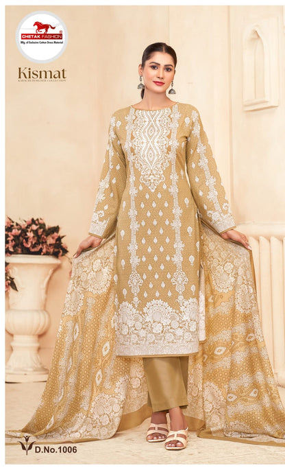 Kismat Vol 1 Chetak Fashion Cotton Karachi Salwar Suits Exporter India