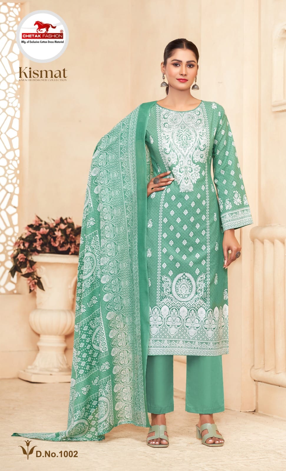 Kismat Vol 1 Chetak Fashion Cotton Karachi Salwar Suits Exporter India