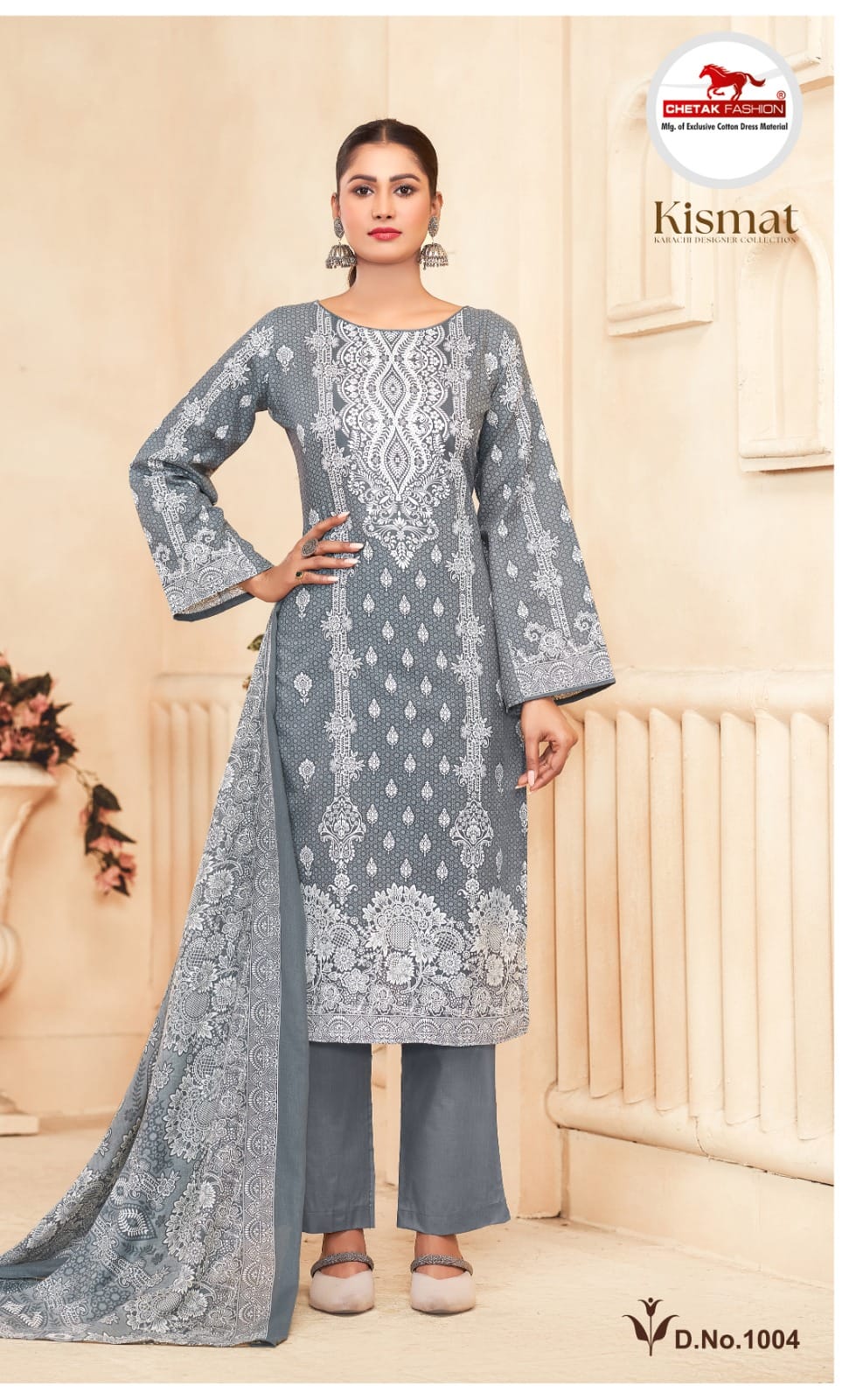 Kismat Vol 1 Chetak Fashion Cotton Karachi Salwar Suits Exporter India