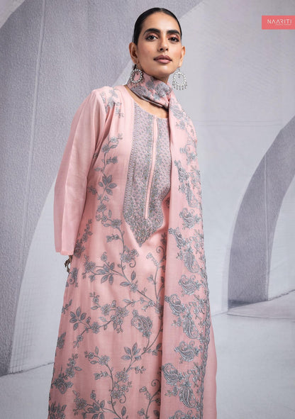 Kismis Naariti Mul Chanderi Salwar Suits Wholesaler Ahmedabad