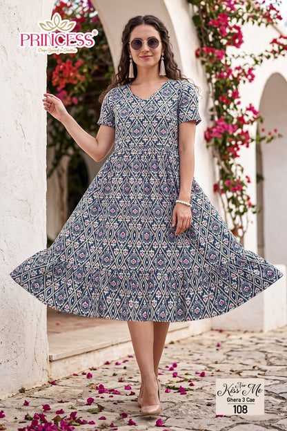 Kiss Me Princess Creation Cotton Anarkali Kurtis Supplier