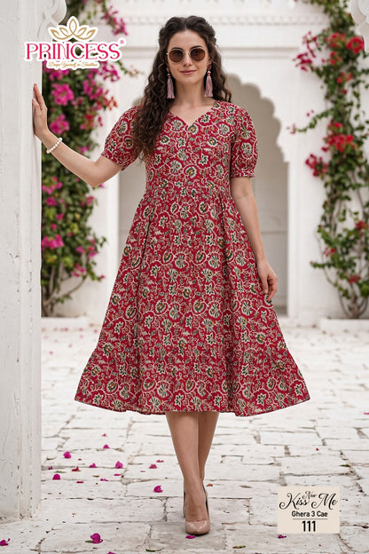 Kiss Me Princess Creation Cotton Anarkali Kurtis Supplier
