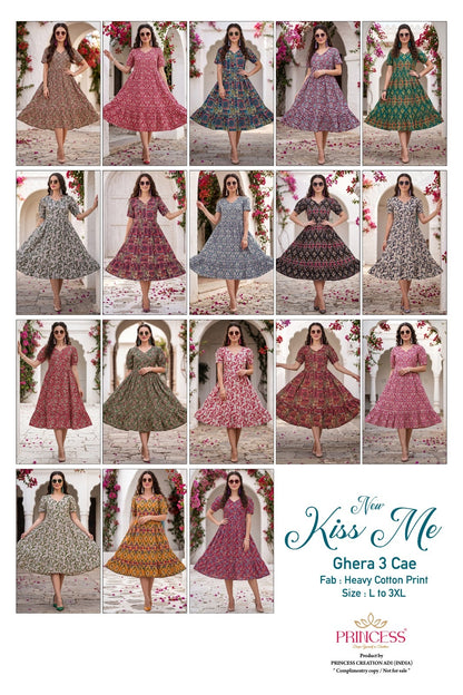 Kiss Me Princess Creation Cotton Anarkali Kurtis Supplier