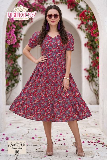 Kiss Me Princess Creation Cotton Anarkali Kurtis Supplier