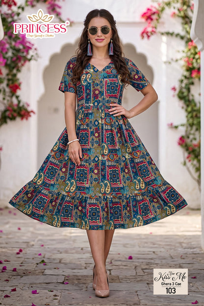Kiss Me Princess Creation Cotton Anarkali Kurtis Supplier