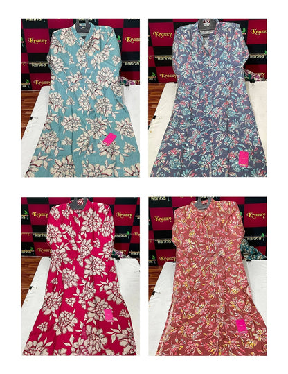 Kitkat Kanha Vertican Kurti With Pocket Wholesale