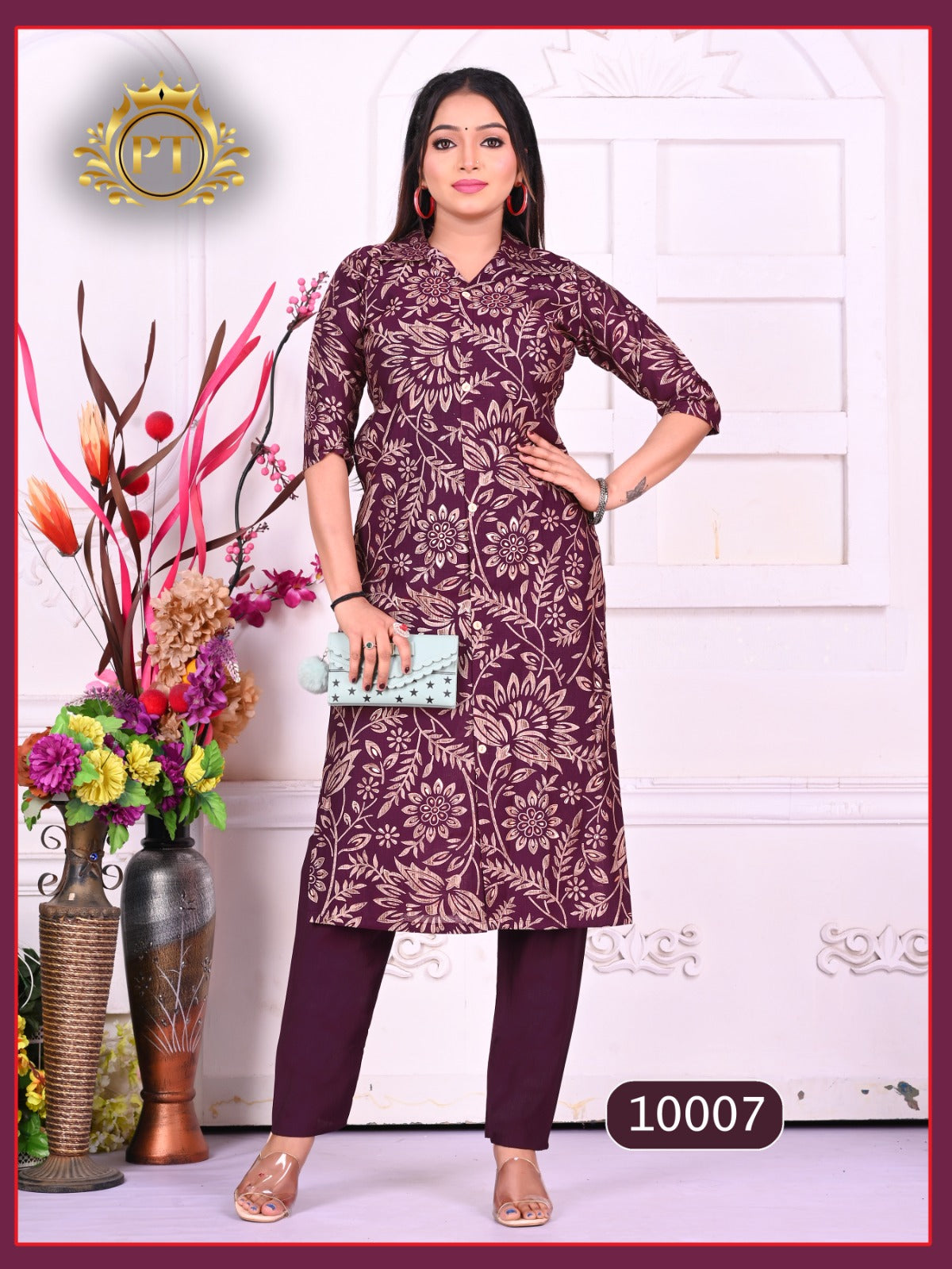 Kitkat Vol 1 Pt Vertican Kurti Plazzo Set Supplier Gujarat