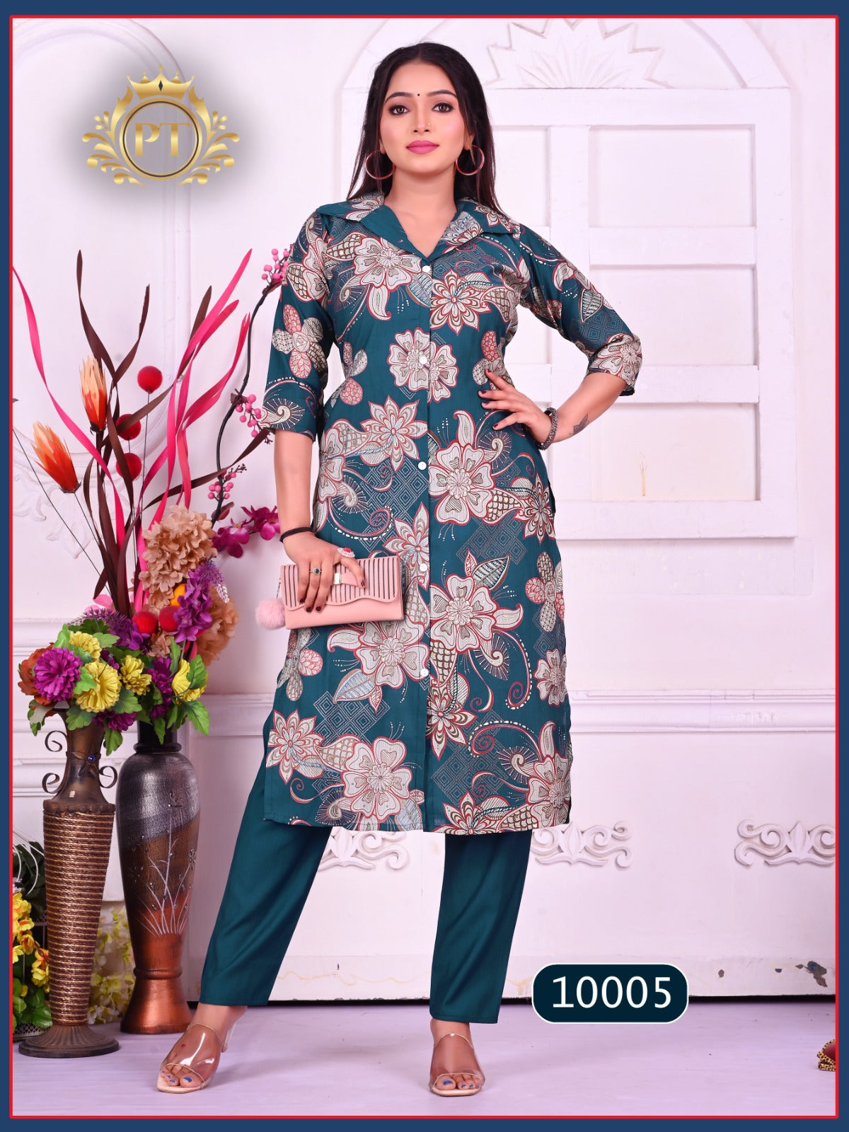 Kitkat Vol 1 Pt Vertican Kurti Plazzo Set Supplier Gujarat