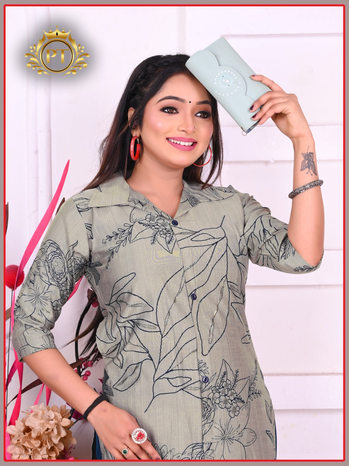 Kitkat Vol 1 Pt Vertican Kurti Plazzo Set Supplier Gujarat