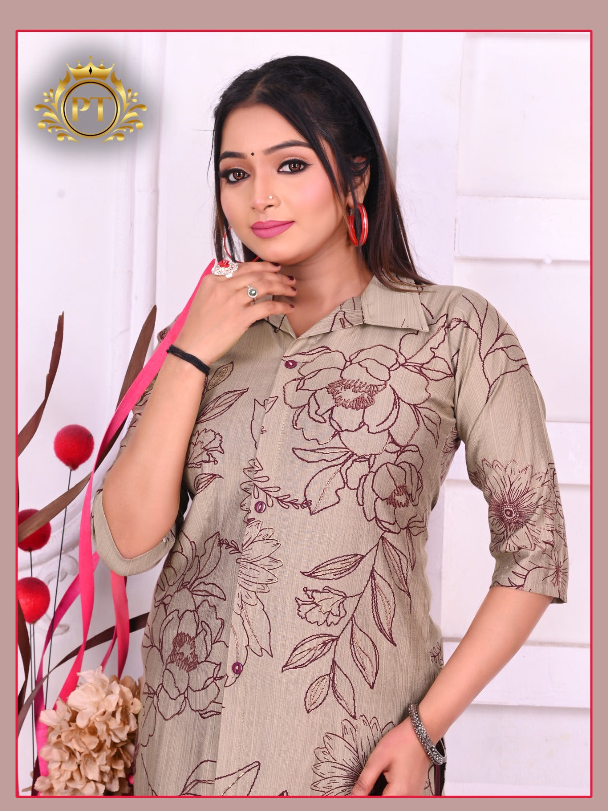 Kitkat Vol 1 Pt Vertican Kurti Plazzo Set Supplier Gujarat