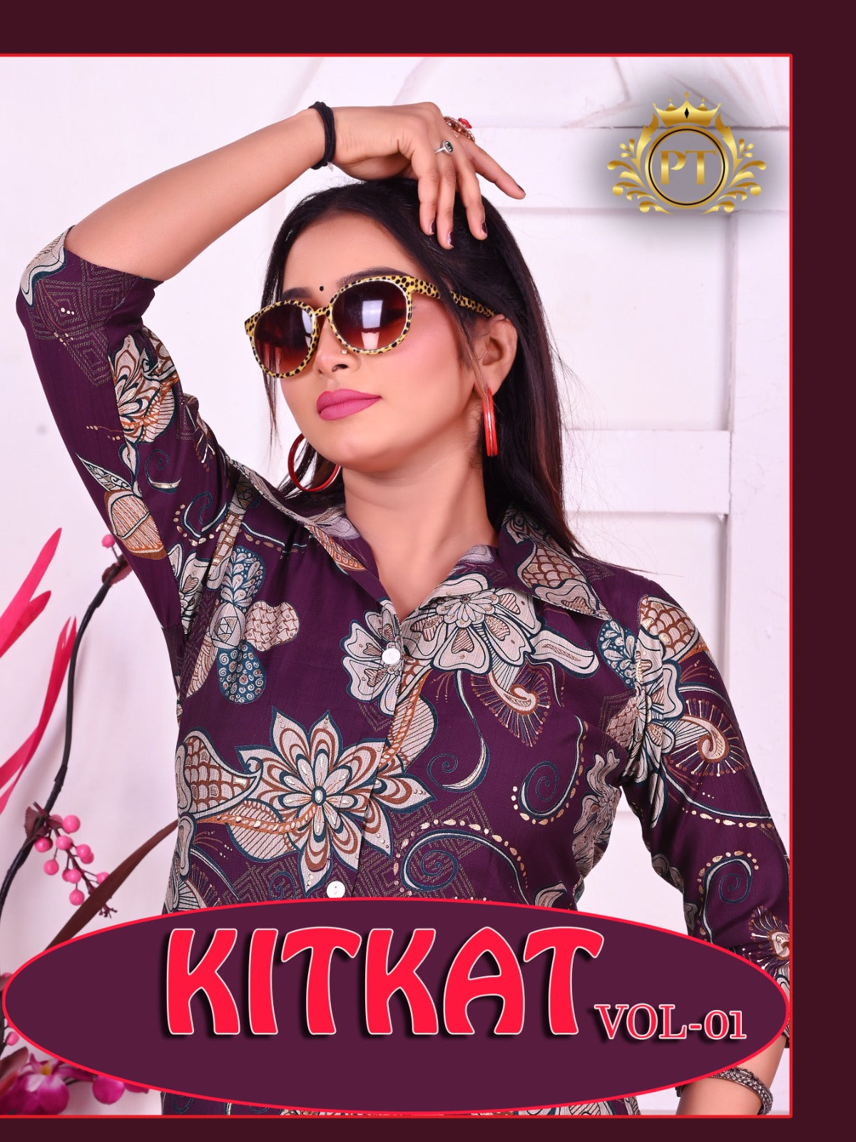 Kitkat Vol 1 Pt Vertican Kurti Plazzo Set Supplier Gujarat