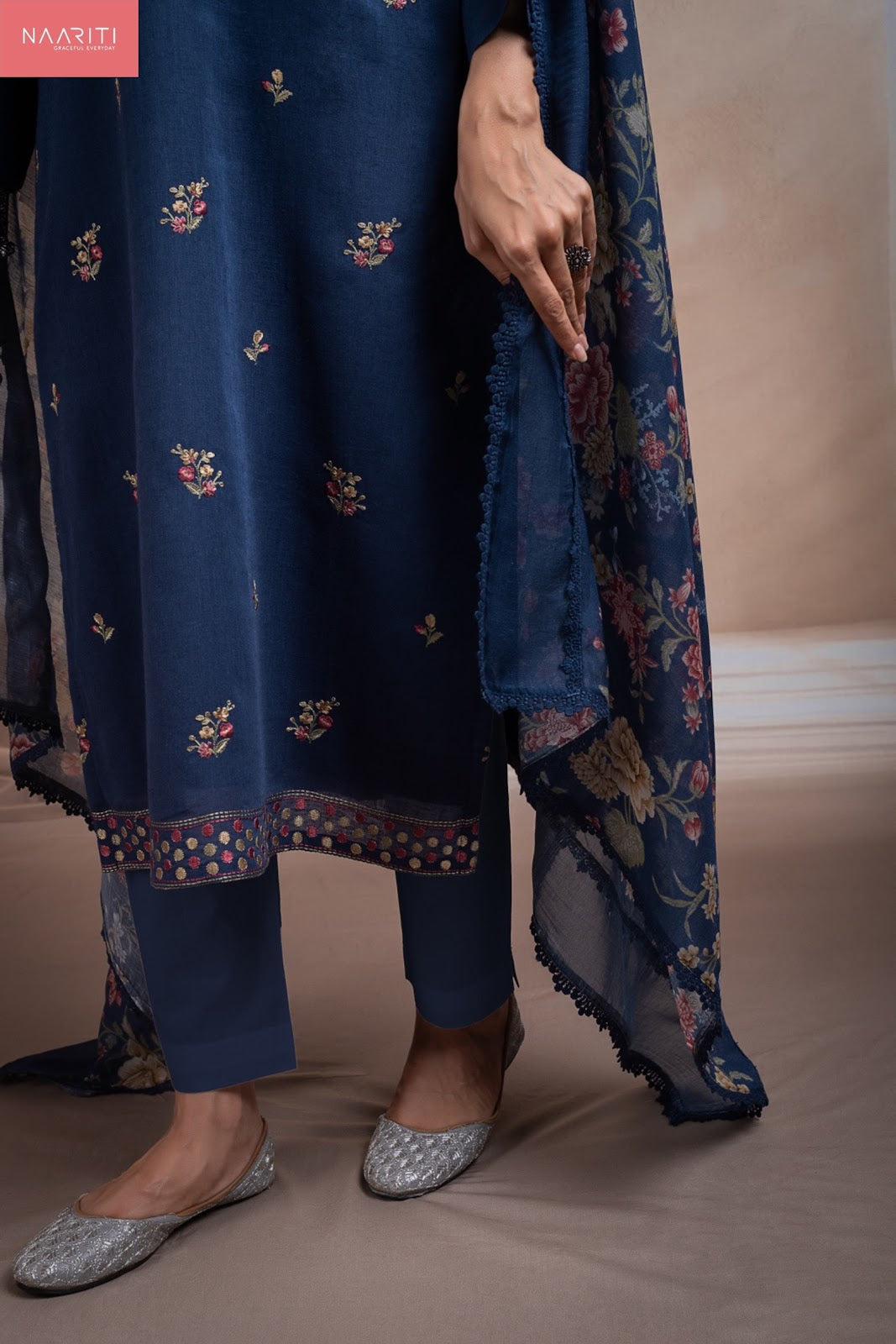 Kitor Naariti Cotton Linen Pant Style Suits Manufacturer Gujarat