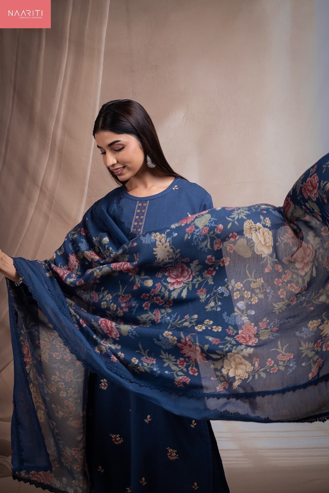 Kitor Naariti Cotton Linen Pant Style Suits Manufacturer Gujarat