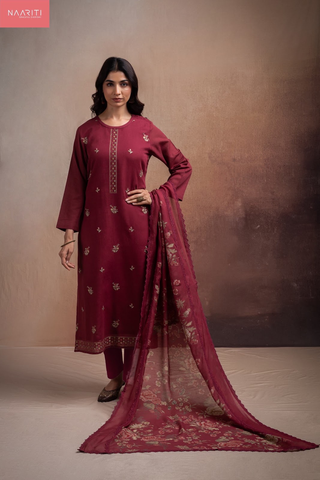 Kitor Naariti Cotton Linen Pant Style Suits Manufacturer Gujarat