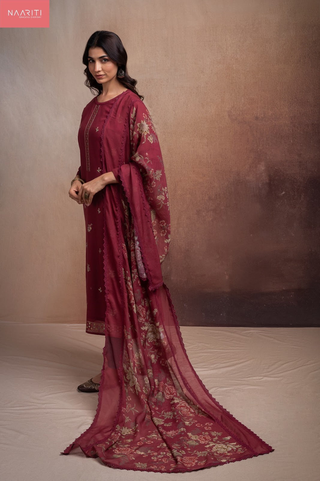 Kitor Naariti Cotton Linen Pant Style Suits Manufacturer Gujarat
