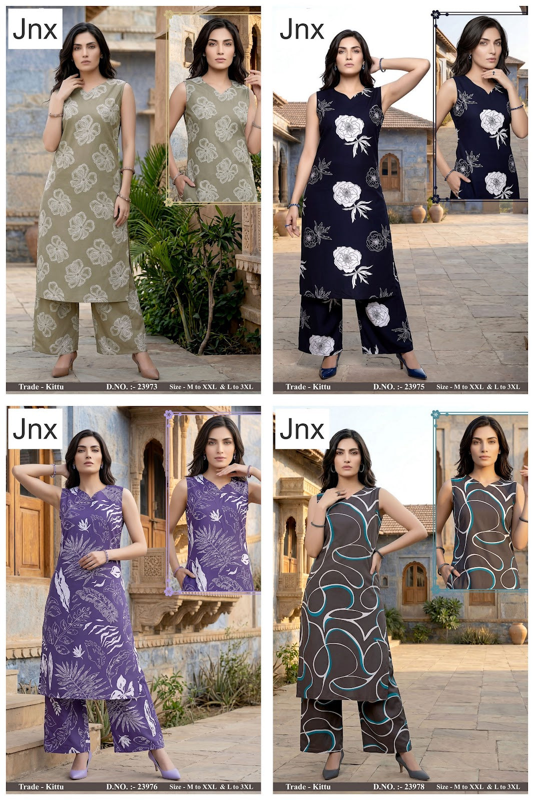 Kittu Jnx Rayon Co Ord Set Wholesaler India