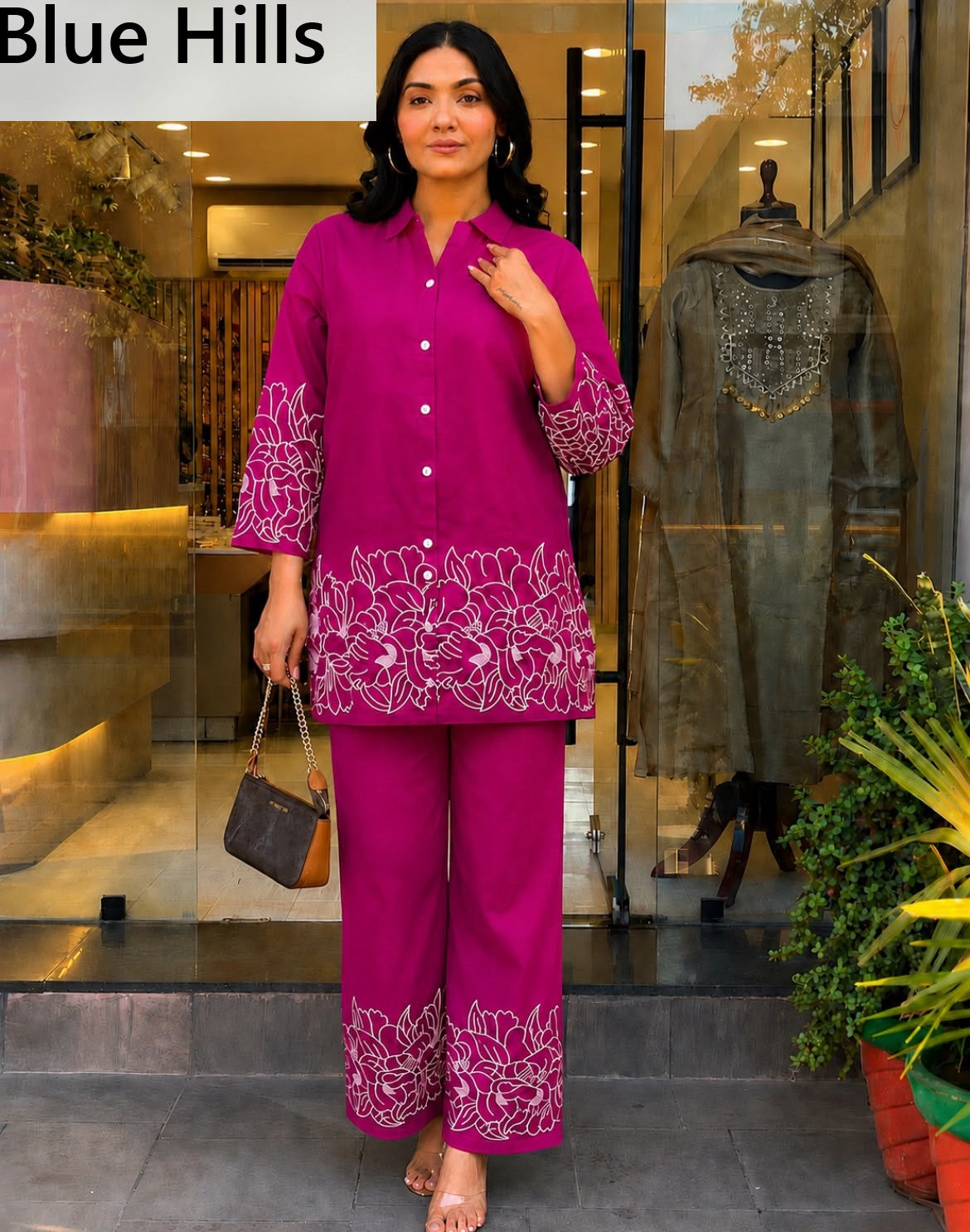 Kitty Party 2.0 Blue Hills Rayon 14Kg Co Ord Set Wholesaler Gujarat