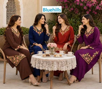 Kitty Party Bluehills Rayon 14Kg Kurti Plazzo Set Exporter Gujarat