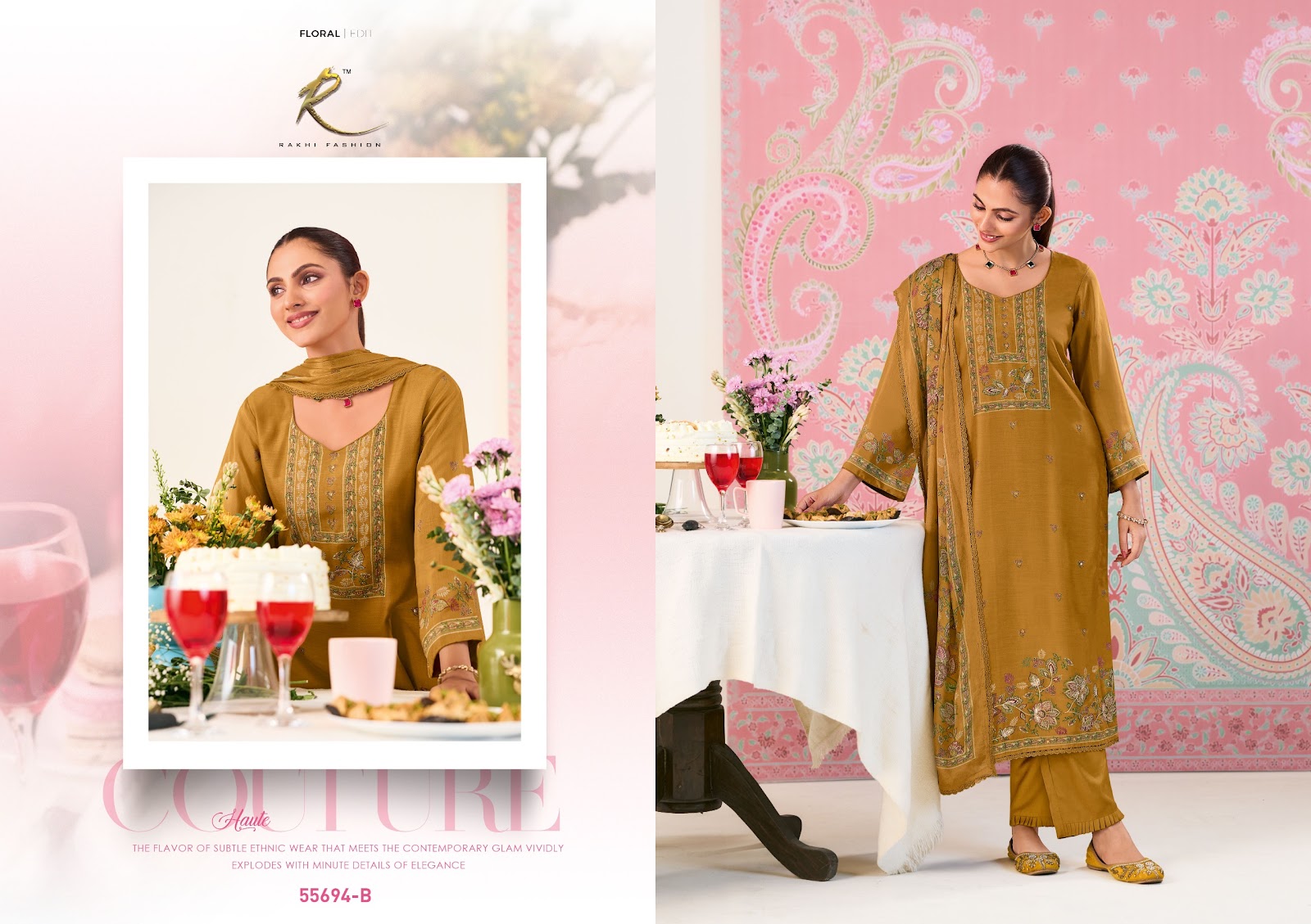 Kitty Party Rakhi Fashion Bemberg Pant Style Suits Exporter Gujarat