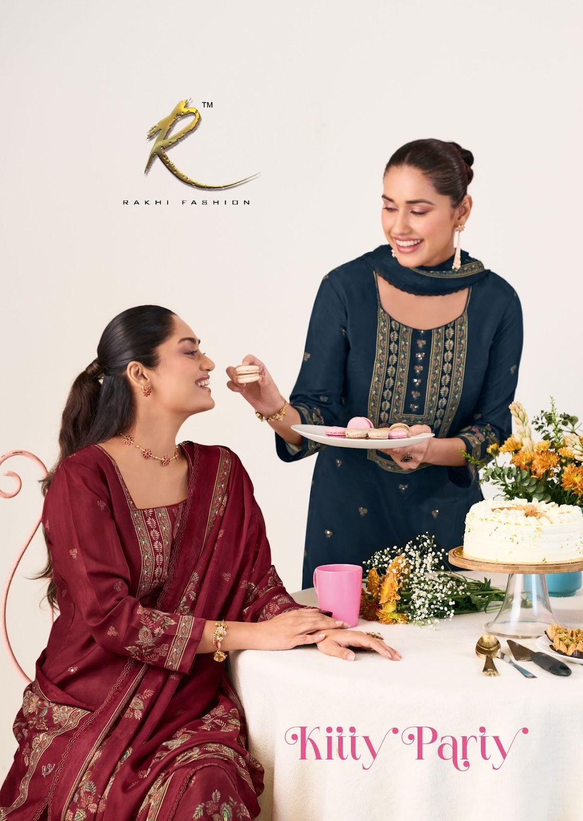 Kitty Party Rakhi Fashion Bemberg Pant Style Suits Exporter Gujarat