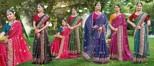 Kitvi 5D Designer Soft Silk Sarees Manufacturer India