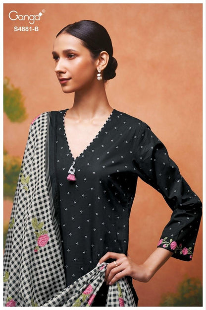 Kivika S4881 Ganga Cotton Pant Style Suits Wholesale Price