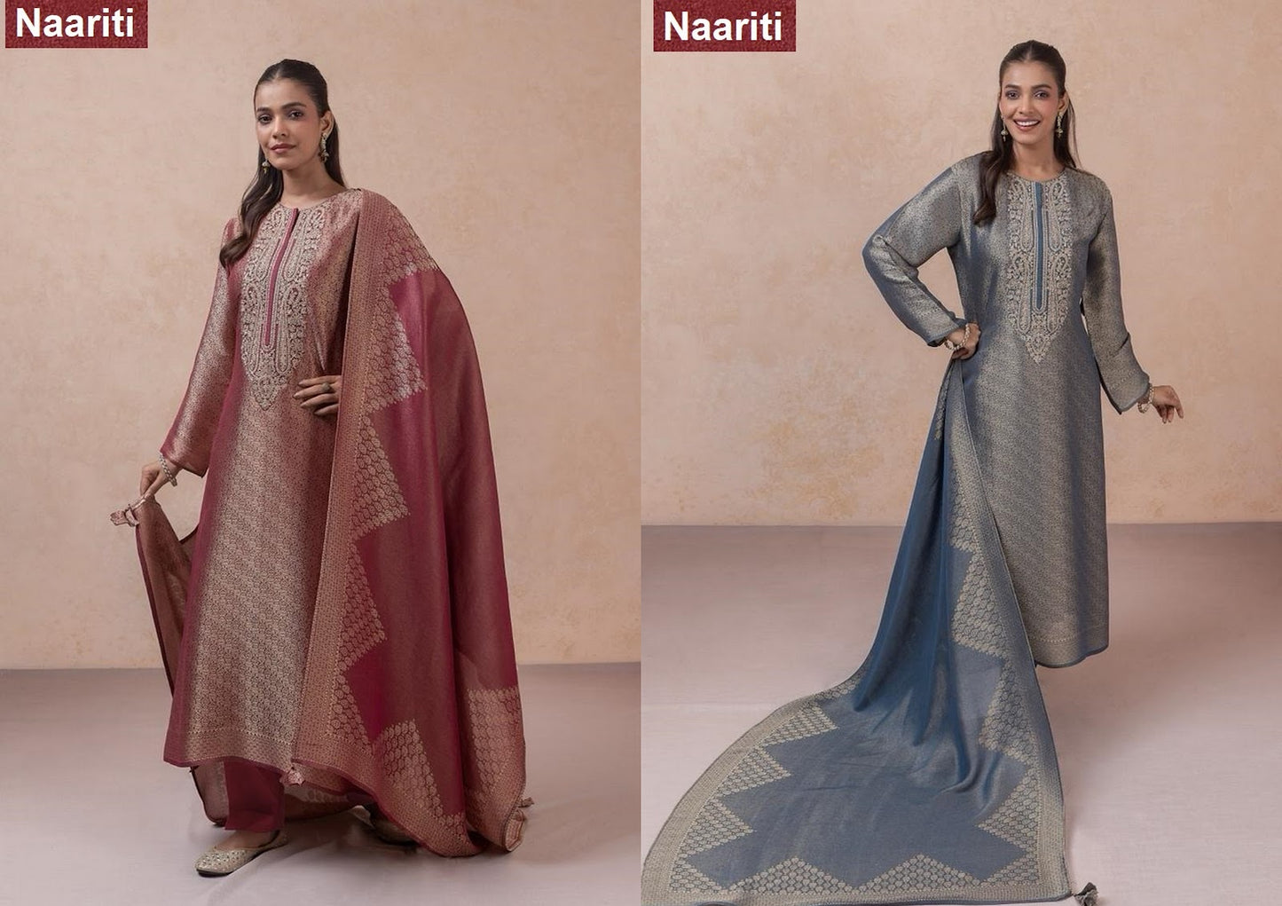 Kivrat 2775 Naariti Silk Pant Style Suits