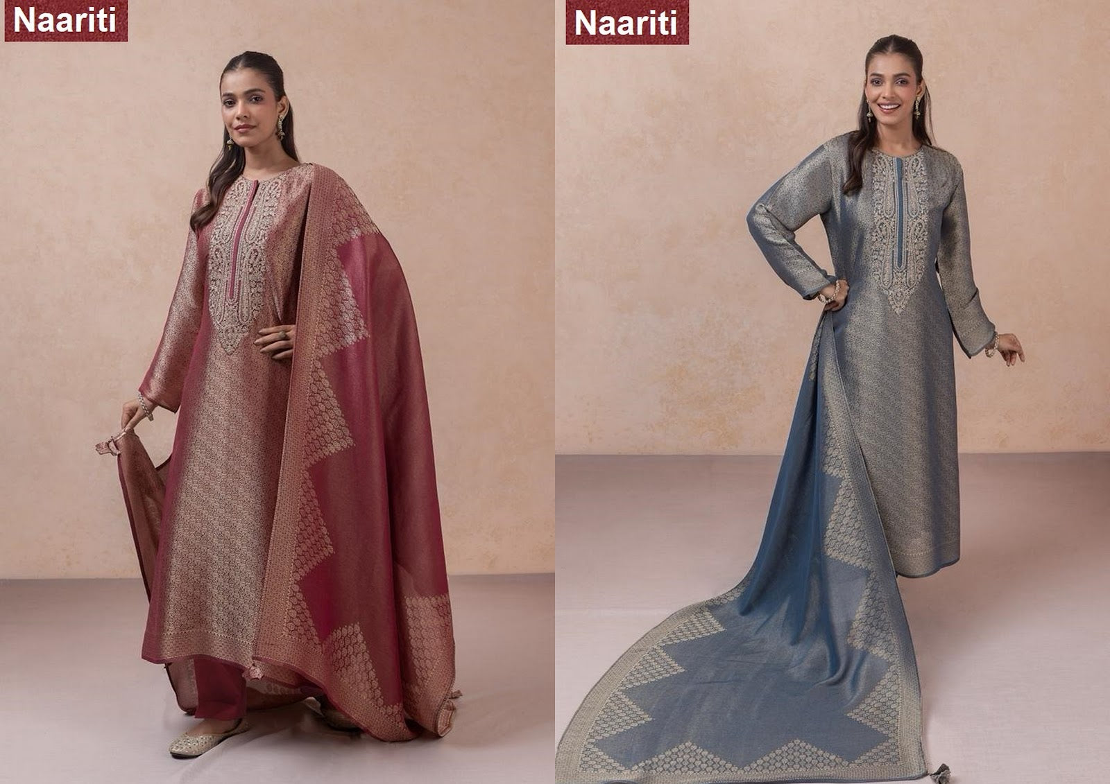 Kivrat 2775 Naariti Silk Pant Style Suits