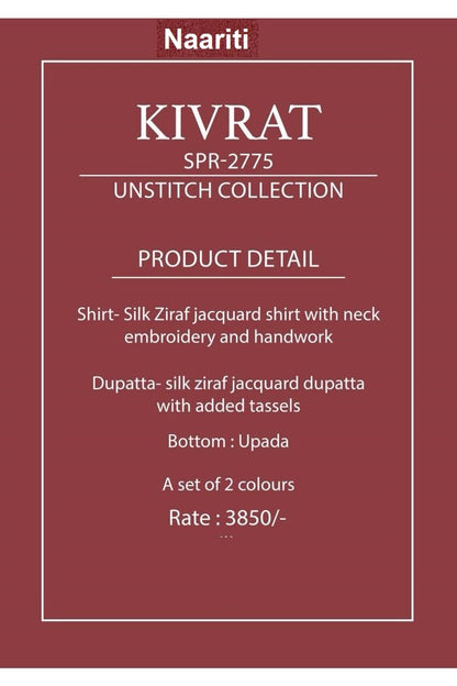Kivrat 2775 Naariti Silk Pant Style Suits