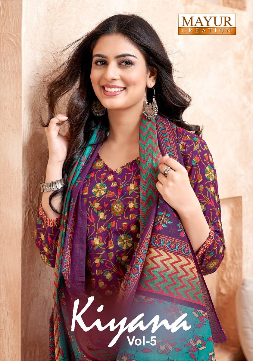 Kiyana Vol 5 Mayur Creation Cotton Dress Material Wholesale
