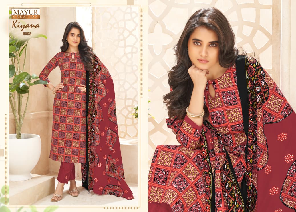 Kiyana Vol 6 Mayur Creation Readymade Cotton Pant Suits Exporter Gujarat