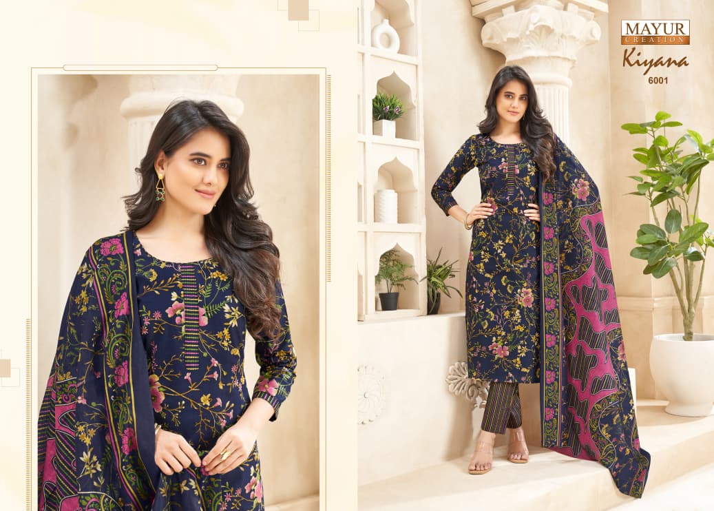 Kiyana Vol 6 Mayur Creation Readymade Cotton Pant Suits Exporter Gujarat