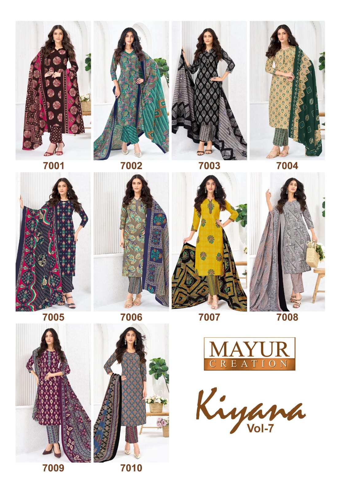 Kiyana Vol 7 Mayur Creation Readymade Cotton Pant Suits Supplier