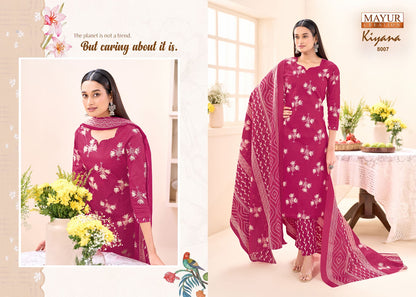 Kiyana Vol 8 Mayur Creation Cotton Dress Material Exporter India