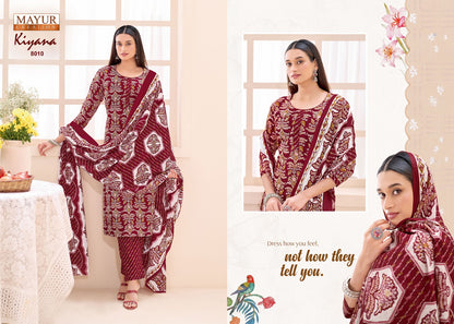 Kiyana Vol 8 Mayur Creation Cotton Dress Material Exporter India