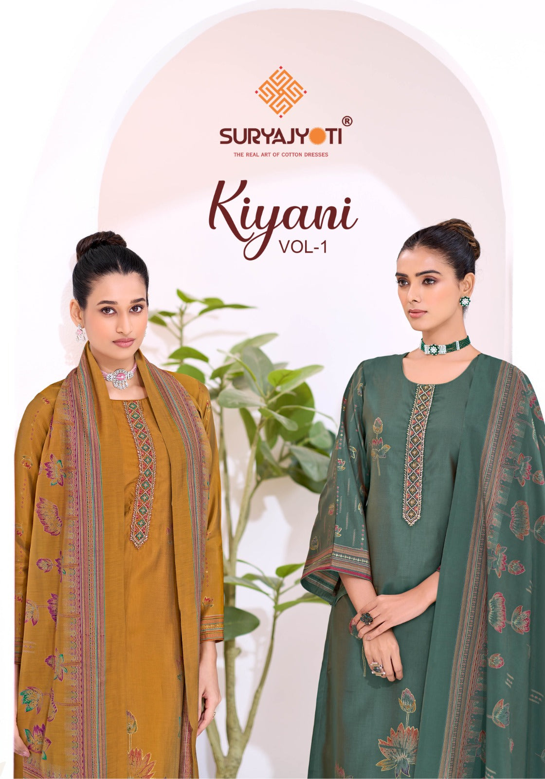 Kiyani Vol 1 Suryajyoti Italian Silk Pant Style Suits Wholesale Price